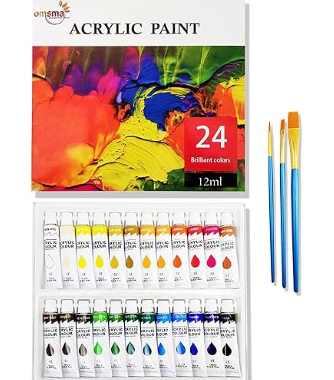 Funbo Water Color Paint Set 24 col X 12ml Tubes FO-WATERCOL-2412